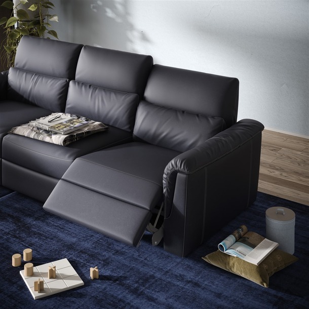 Natuzzi salon Amorevole met relaxfunctie - 0